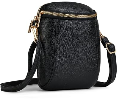 Casecond Miniväska damer mobiltelefon axelväska liten mobilväska att hänga med plånbok axelväska plånbok Crossbody Bag för iPhone 16 Pro Max 15 14 13 Samsung Xiaomi upp till 7,5 tum