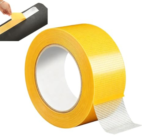 Kraftig Dubbelhäftande Tejp 5,0 centimeter gånger 5,0 meter, Stark | Matttejp, Dubbelsidig för , Kontor, Skola, , Badrum, Matta, Matta, Fotoram, Affisch