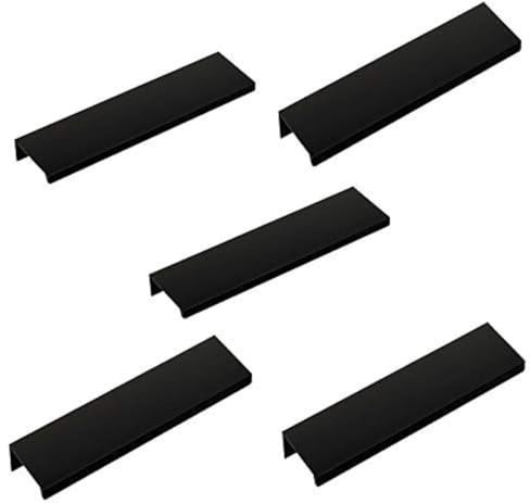 SOTECH 5 möbelhandtag Blanket Jane 150 mm svart BA 96 mm Skåphandtag för montering på insidan av fronten inkl. fästskruvar