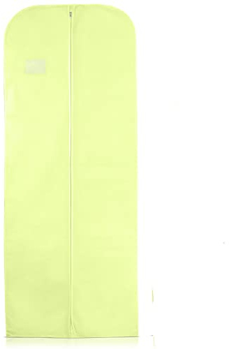 Wedcova Dress Bag | Hanging Garment Bags | Full Length Travel Covers | Wedding Long Clothes Storage Cover with Zipper for Women | 72 Inch (182cm) | Pack of 3 | Yellow