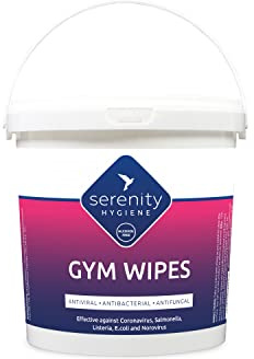 Antibacterial Gym Cleaning Wipes - Alcohol free large strong wipes for sanitising gym equipment and surfaces