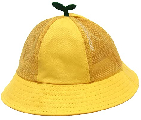 Ajustable Pescador Gorra，Sombrero del Sol Bebé，para Ajustable Gorro Verano de Pescador para Niños ala Ancha Sombrero Protección.（S）