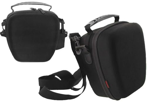 Navitech Black Rugged Hard EVA Protective Carry Case Compatible with OM System Tough TG-7 Digital Camera
