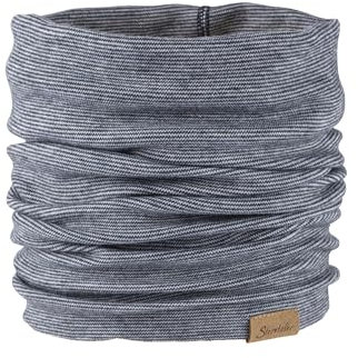 Sterntaler Schlauchschal Streifen Mädchen - Schal in Melange-Optik - Baby und Kinder Loop - marine, 1