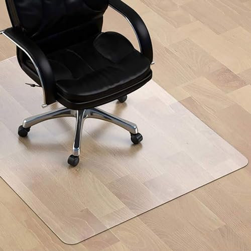 Bodenschutzmatte Bürostuhl Unterlage Schreibtischstuhl 160x120 80x100 90x140 160x180 100x100 150x250cm 1mm PVC Bürostuhlunterlage für Parkett Hartböden Transparent Kratzfest rutschfest