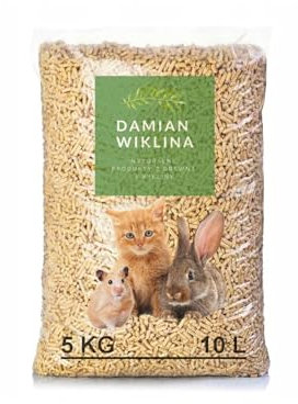 Litière pour Chats en granulés de Bois 5 kg 10 l – Litière en Bois pour Un contrôle Efficace des odeurs et de l'humidité – 100% végétale pour Chats et Autres Petits Animaux de Race – Compostable