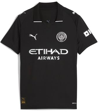 PUMA Manchester City FC Kids' Away Jersey 25/26, Black (Black), 128