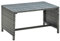 YITHOPI Couchtisch Anthrazit 70×40×38 cm Poly Rattan Sofa-Tisch Büro Couchtisch Wohnzimmer Couchtisch Multifunktionaler Couchtisch für Wohnzimmer, Schlafzimmer, Büro