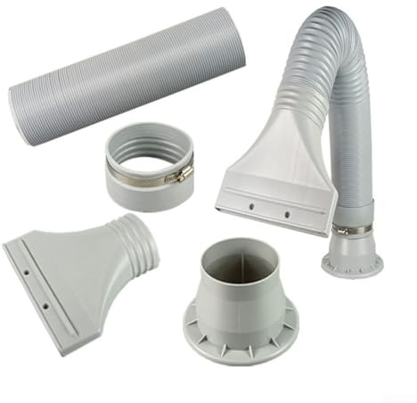Manguera de escape ajustable 0 71 1 7m para aire acondicionado y secadoras con curva flexible de 360 grados y diámetro de 100 mm para soluciones de ventilación (HS-E420H)