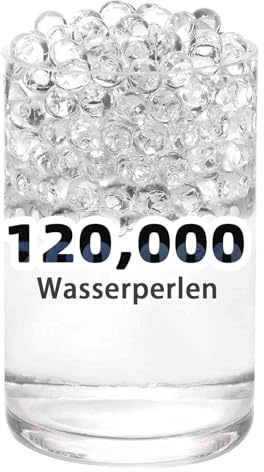WITCOLOR 120.000 perle d'acqua trasparenti gel d'acqua gelatina come riempitivo per vasi, candele galleggianti, decorazioni per matrimoni, decorazioni natalizie, composizioni floreali, decorazioni per