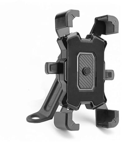 Navigationsfäste GPS 360° Roterbar Elcykeltelefonhållare För IPhone Xiaomi Cykling MTB Cykel Moto Motorcykel Stativfäste Halkfri GPS navigeringsplatta Fäste(Black A)