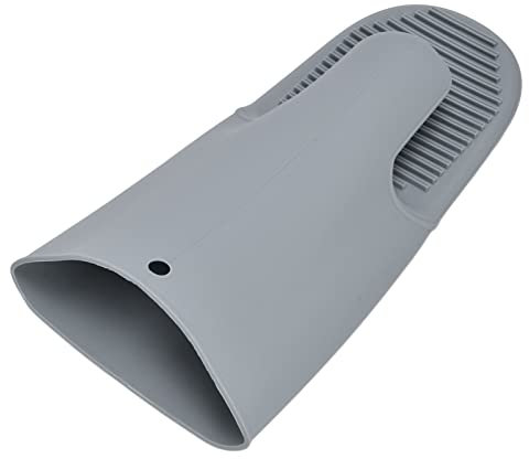 Guantes de Manopla para Horno, Manga Larga -40 ° C a 230 ° C Guantes Flexibles de Silicona con Aislamiento Térmico para Barbacoa para Cocina(Gris)