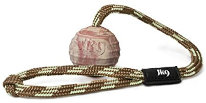 IDC Kautschuk Ball mit verschließbarer Schlaufe, Geriffelt, 50 mm