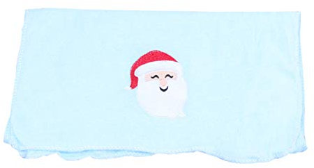 DOITOOL Baby-Gesichtstuch Weihnachtshandtuch Super Weihnachtshandtücher Weihnachtsgeschirrwaschlappen Weihnachtsmuster Besticktes Badetuch für Küche Badezimmer (Weihnachtsmann)