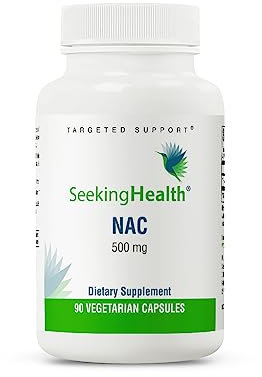 Seeking Health NAC - Antioxidant and Immune Support Dietary Supplement - for Healthy Liver - Huge Respiratory Health Boost - N-Acetyl-l-Cysteine 90 Vegetarian Capsules