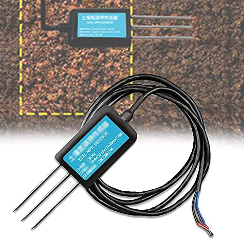 CEVIZ High Precision Soil NPK Sensor, Soil Nutrient Intelligent Fertilizer Detector Tester ​with Stainless Steel Probe, 2 Measurement Methods for Soil Nitrogen, Phosphorus and Potassium Moisture.