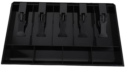 STOBOK 1stück Cash Drawer Tray Mit Fächern Für Scheine Und Fächern Für Münzen Für Supermärkte Restaurants Und Geschäfte Robuste Aufbewahrungslösung Für Bargeld Und Karten