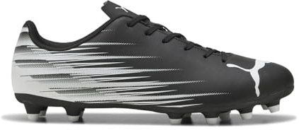 Puma Men's ATTACANTO Firm, Artificial Ground Soccer Cleat, Puma Black-Puma White, 13