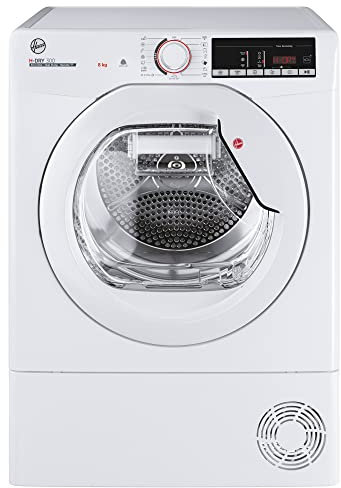 Hoover HLE H8A2TE-S Heat Pump Dryer / 8 kg/Smart Operation with NFC Technology/AquaVision Condensation Water Tank with Optical Fill Indicator Directly in Porthole/Symbol Panel