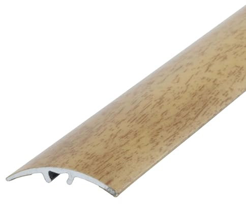 Dalsys Übergangsprofil Anpassungsprofil 90cm x 40mm Edle Eiche zum Schrauben inkl. Befestigungsmaterial, aus Aluminium
