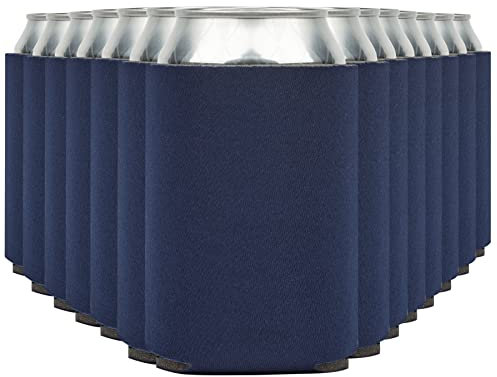 Current Co. Beer Cooler Beverage Insulators (NAVYBLUE) 30-Pack
