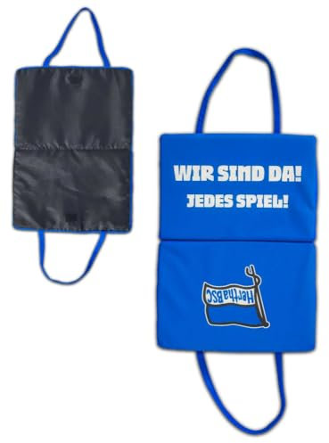 Hertha BSC Berlin Klappsitzkissen - Wir sind da! - blau Sitzkissen Kissen Stadionkissen HBSCB