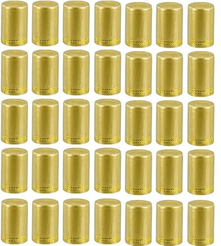 Lpitoy Capsules Thermorétractables en PVC, 200 Pièces, Film Rétractable pour Bouteilles De Vin, Bouchons Rétractables pour Caves À Vin Usage Domestique