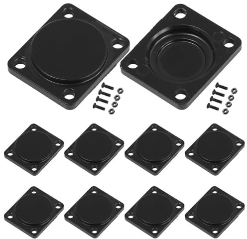 PENGLIN 10 pannelli di copertura cieca, serie D, 4 fori, piastra di montaggio in metallo, per connettori del telaio, connettori XLR