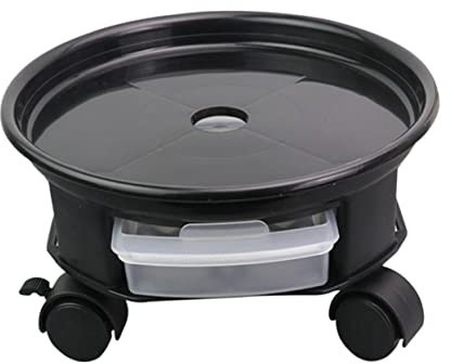 SEWOART Vassoio per Vasi da con Ruote per Piante in per con Portavasi per