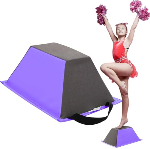 Cheer Flyer Stand, PU Non-Slip Stand Cheer for Promotion and Development of Flexibility, Coordination (Purple)