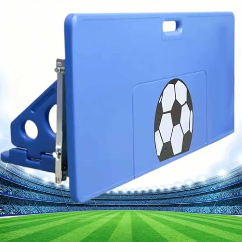 Tablero de Rebote de Fútbol, Pared Portátil de Rebote de Fútbol Plegable con 2 Ángulos, Mejora el Regate, los Pases y los Tiros para Entrenamiento de Pases, Rebotes y Control del Balón