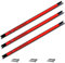 DEUBA® Set of 3 Magnetic Strips | 3x 60cm Length | 23kg Load Capacity | Including Mounting Material | Efficient Tool Storage Set | Garage | Workshop | Shed