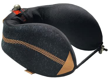Be Relax Sleep Therapy Pillow (Camel Black). Premium Shape Ergo-Smart. Shiatsu Point. Exclusive Heat Patch to Ease Your Neck Tension. Designed in Paris.