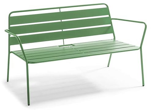Palavas Gartensofa, Metall, Grün