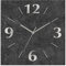 ARTLAND Wanddeko Wanduhr ohne Tickgeräusche Alu Funkuhr 30x30 cm Quadratisch Lautlos analoge Funkuhr, 4 Ziffern 30x30 cm Granitoptik Gesteinoptik Anthrazit J4XM