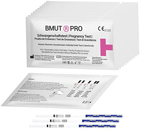 20x ultraempfindlicher Schwangerschaftstest HCG 10miu/ml - Frühtest - Schwangerschaftsfrühtest - Teststreifen für Urin