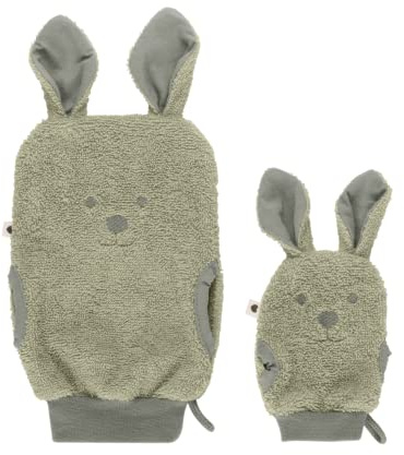 BIBS Tvättvantar, 100% ekologisk OEKO-TEX®-certifierad bomullsfrotté, Sage | 100% ekologisk OEKO-TEX-certifierad bomullsfrotté