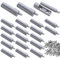 TETEWEVER 20 Pezzi Ammortizzatori per Ante, Rallentatore per Ante Ammortizzatore per Mobili con 40 Viti Push Pull per Ante per Cassetti da Cucina Armadio e Mobili