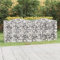 Homgoday Gewölbtes Gabione Hochbeet 200x50x100cm Eisen verzinkt Gabion Korb Käfig Gitter Draht Steinkorb Outdoor Spirale Stützmauer Garten Pflanzgefäß Gabion Hochbeet