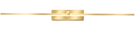YXNKK LED Lampada da Specchio Bagno, Lampada da Bagno Impermeabile Dorato, Applique Frontale a Specchio Cosmetico per Camera da Letto, Tavolo Trucco, Lavabo,3000k,40CM/8W