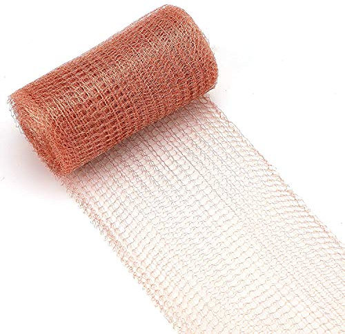 Senua Copper Mesh for Pest Control | Mouse, Rat, Slug, Snail, Insect and Rodent Control | Rodent Mesh, Snail Repellent, Pigeon Deterrent | Pest Exclusion Wire Mesh Roll (6m / 20ft)