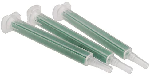 CosmoMix Square Static Mixer Nozzle Tube Tip, Epoxy Mixing Nozzle Adhesive Cartridges Tip for Manual Applicator Two Part Mix Fit 50ml AB Glue Cartridge (RSS06-16 L (40 pcs))