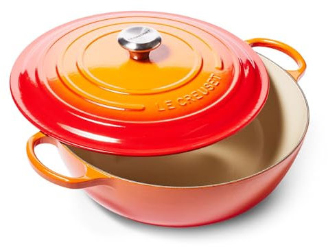 Le Creuset Signature Cast Iron Chef's Oven, 7.5qt, Flame