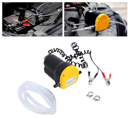 JNNJ Bomba Aceite Extraccion Coche 12V 60W, Bomba Extractora Aceite Vehículo, Bomba Succión Aceite Motor Diesel, para Automóviles, Quad Van, Camión, Motocicletas, Caravanas Universal Práctico