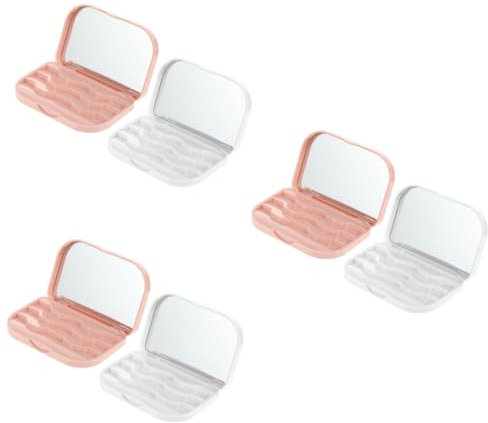 FOMIYES 6stücke Tragbare Aufbewahrungsbox Für Falsche Wimpern Mit Spiegel Wiederverwendbare Versiegelte Wimpernaufbewahrung Für Unterwegs Weiß Und Schützt Und Organisiert Ihre Wimpern