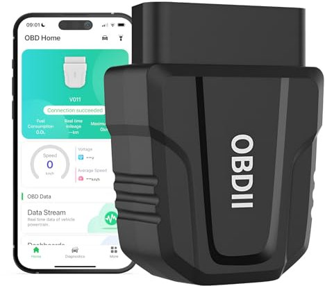 OBD2 Scanner Bluetooth 5.4 Auto di MMOBIEL – Diagnosi Auto per iPhone iOS e Android – Strumento Diagnostico Senza Fili [Versione 2014] – OBDII/EOBD Spia del Motore - Reset/Cancella Codice Errore