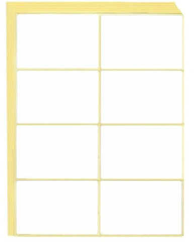 120 Stück 50x75mm Etiketten Selbstklebend zum Beschriften, Universal Aufkleber Etiketten Haushaltsetiketten Tiefkühletiketten Adressetiketten für Flaschen, Aktenordner, Glasboxen, Büro, Küche
