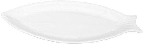 LAPYAPPE Vassoio Ceramico Forma Di Pesce Piatto Decorativo Per Antipasti e Snack Design Elegante Per Uso Quotidiano e Ristoranti