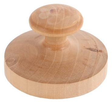 LOORGVEL Prensa de Tortillas de Madera Resistente de 6 Cm Diseño Plano y Espiral, Máquina para Hacer Pan y Moho, Prensa Rápida para Tacos y Panqueques, Utensilio Versátil para Cocina