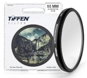 Tiffen 55UVP Slim 55mm UV Protection Filter for Camera Lens, Clear Optical Glass, Impact Resistant